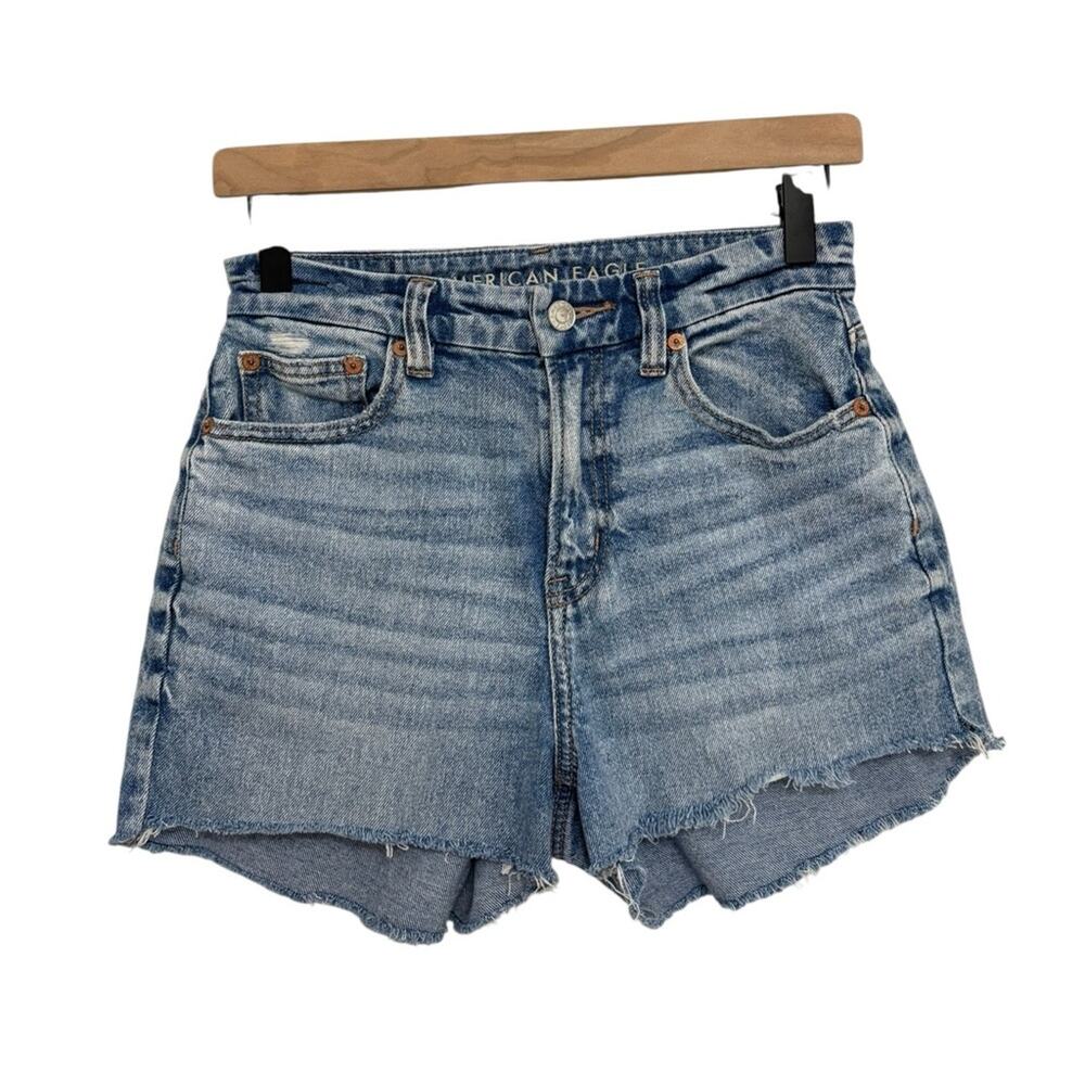 American Eagle Curvy 90s Straight Denim Cutoff Shorts - Size 0
